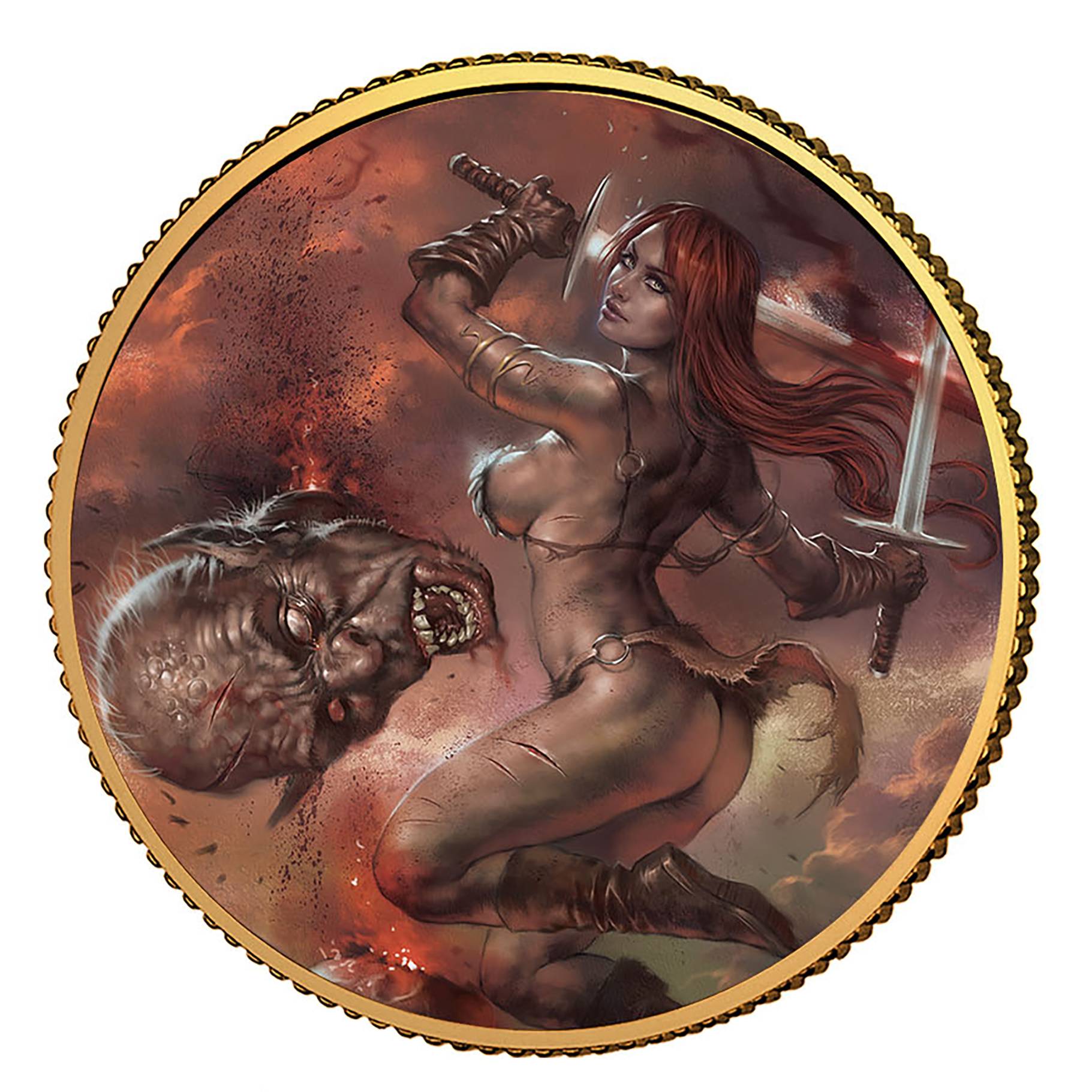 RED SONJA GOLD COLL COIN