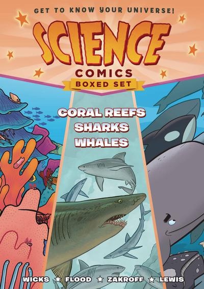 SCIENCE COMICS TP BOXED SET CORAL REEFS SHARKS WHALES