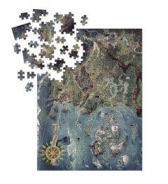 WITCHER WILD HUNT WORLD MAP DELUXE PUZZLE