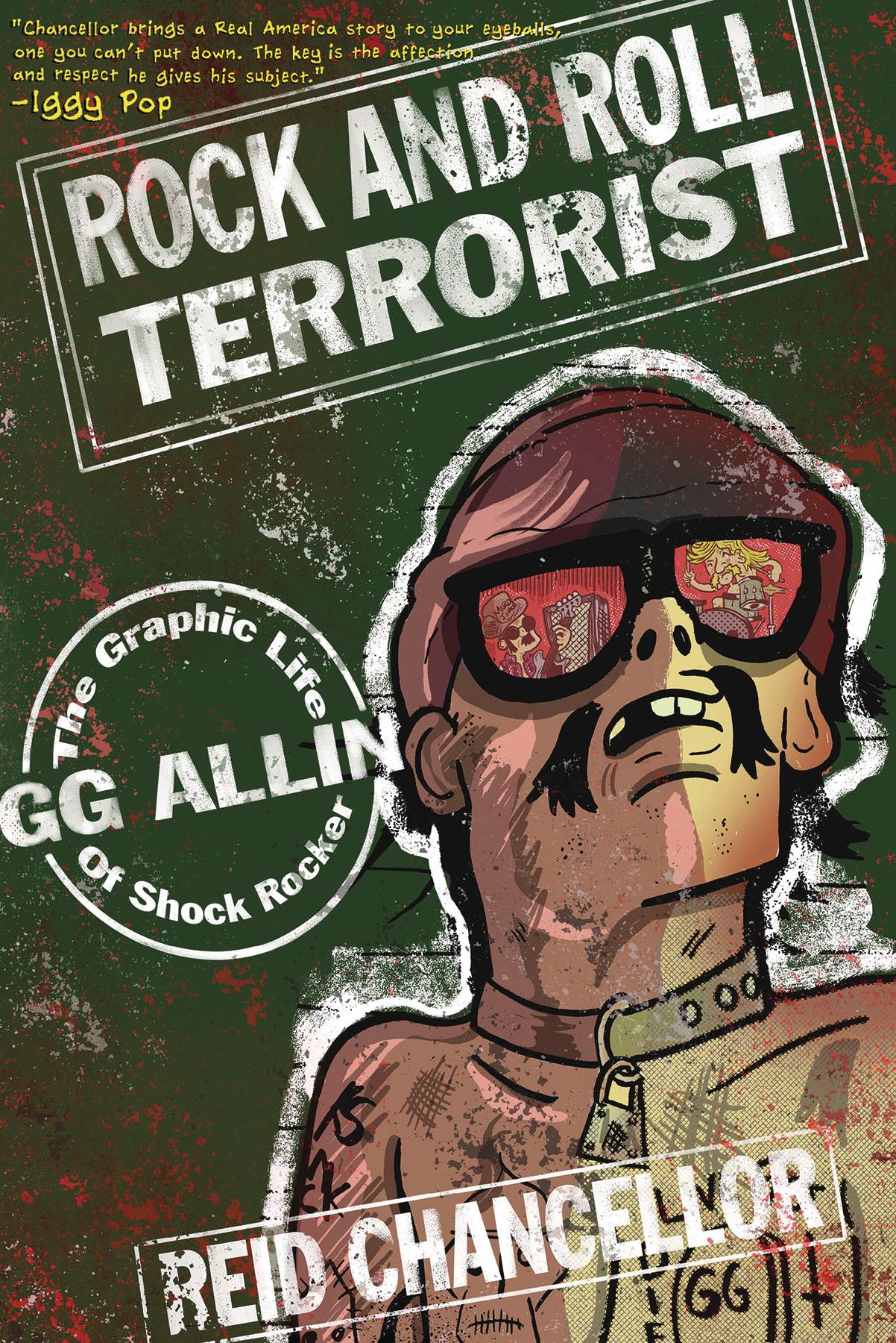 ROCK & ROLL TERRORIST GRAPHIC LIFE SHOCK ROCKER GG ALLIN