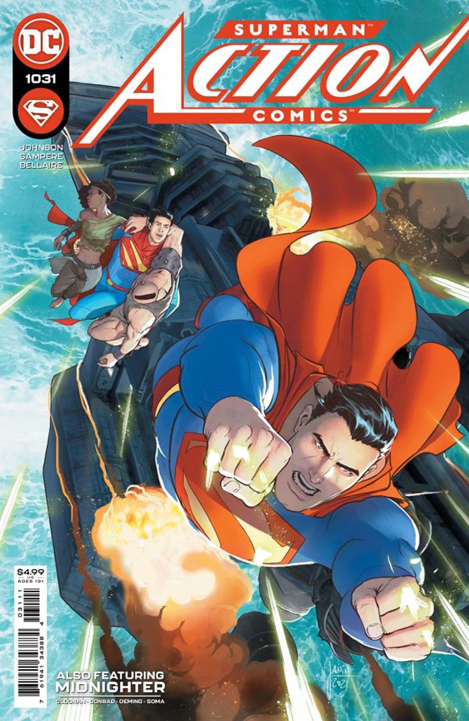 DF ACTION COMICS #1031 KENNEDY JOHNSON SGN