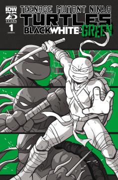 TMNT BLACK WHITE & GREEN -- Default Image