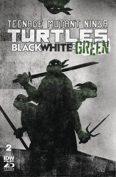 TMNT BLACK WHITE & GREEN