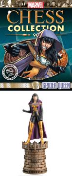 MARVEL CHESS FIG COLL MAG #90 SPIDER-QUEEN BLACK QUEEN