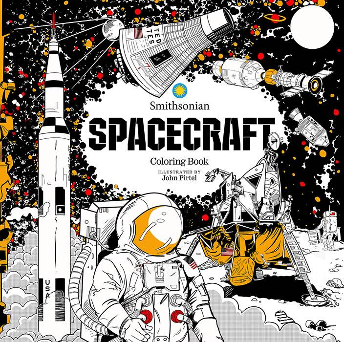 SPACECRAFT SMITHSONIAN COLORING BOOK TP