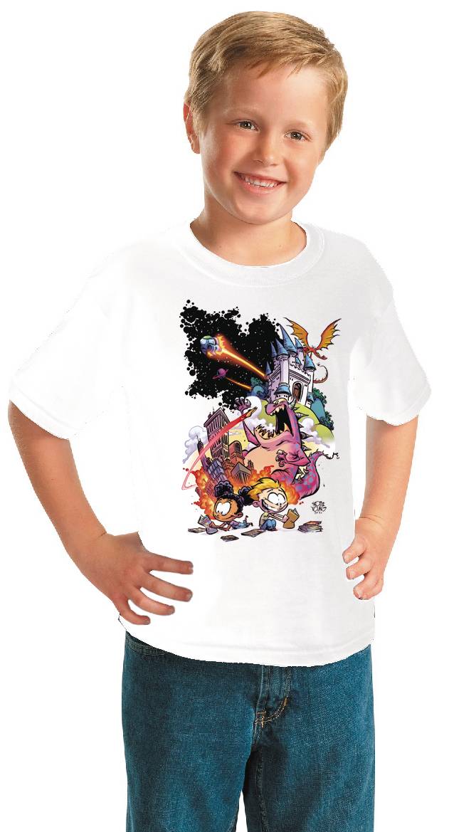 FCBD 2021 COMM ARTIST YOUNG WHITE YOUTH T/S LG